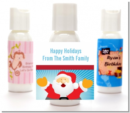 Ho Ho Ho Santa Claus - Personalized Christmas Lotion Favors