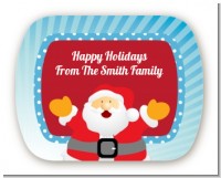 Ho Ho Ho Santa Claus - Personalized Christmas Rounded Corner Stickers