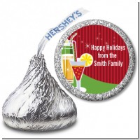 Holiday Cocktails - Hershey Kiss Christmas Sticker Labels