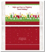 Holiday Cocktails - Personalized Popcorn Wrapper Christmas Favors