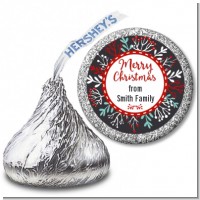 Holly Berries - Hershey Kiss Christmas Sticker Labels