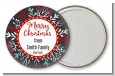 Holly Berries - Personalized Christmas Pocket Mirror Favors thumbnail