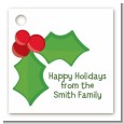 Holly - Personalized Christmas Card Stock Favor Tags thumbnail