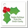 Holly - Personalized Christmas Card Stock Favor Tags thumbnail