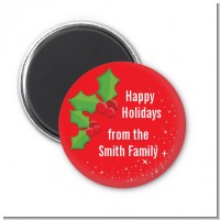 Holly - Personalized Christmas Magnet Favors