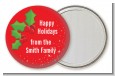Holly - Personalized Christmas Pocket Mirror Favors thumbnail
