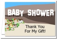 Hollywood Sign - Baby Shower Thank You Cards