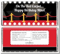 Hollywood Red Carpet - Personalized Birthday Party Candy Bar Wrappers