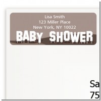 Hollywood Sign - Baby Shower Return Address Labels