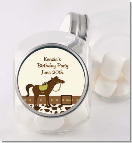 Horse - Personalized Birthday Party Candy Jar