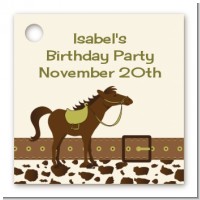 Horse - Personalized Birthday Party Card Stock Favor Tags
