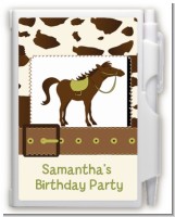 Horse - Birthday Party Personalized Notebook Favor