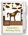 Horse - Birthday Party Personalized Notebook Favor thumbnail