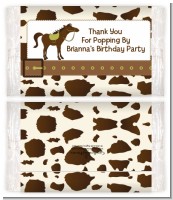 Horse - Personalized Popcorn Wrapper Birthday Party Favors