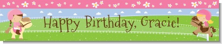 Horseback Riding - Personalized Birthday Party Banners
