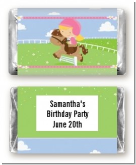 Horseback Riding - Personalized Birthday Party Mini Candy Bar Wrappers