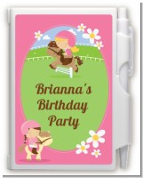 Horseback Riding - Birthday Party Personalized Notebook Favor