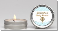Hot Air Balloon Boy Gold Glitter - Baby Shower Candle Favors