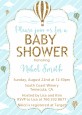 Hot Air Balloon Boy Gold Glitter - Baby Shower Invitations thumbnail