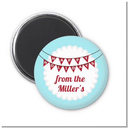 Hot Air Balloons - Personalized Christmas Magnet Favors
