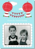 Hot Air Balloons - Personalized Photo Christmas Cards