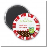 Hot Cocoa Party - Personalized Christmas Magnet Favors