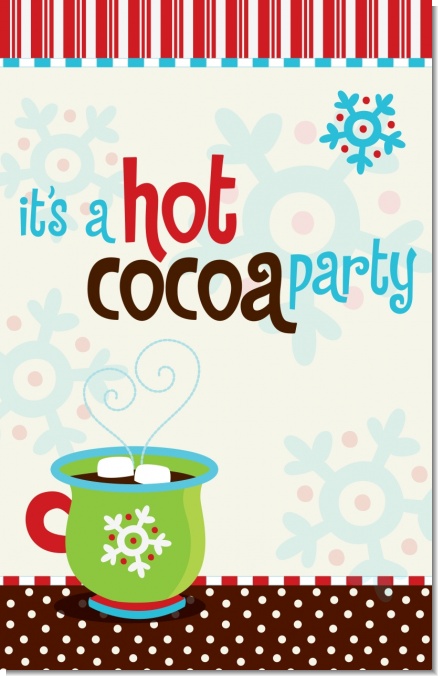Hot Cocoa Party - Personalized Christmas Wall Art
