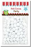 Hot Cocoa Party - Custom Christmas Treat Bag Topper