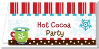 Hot Cocoa Party - Personalized Christmas Place Cards