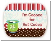 Hot Cocoa Party - Personalized Christmas Rounded Corner Stickers