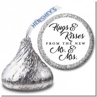 Hugs & Kisses - Hershey Kiss Bridal Shower Sticker Labels