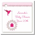 Hummingbird - Personalized Baby Shower Card Stock Favor Tags thumbnail