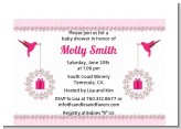 Hummingbird - Baby Shower Petite Invitations