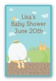 Humpty Dumpty - Custom Large Rectangle Baby Shower Sticker/Labels thumbnail