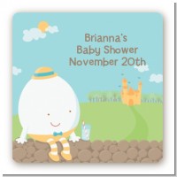 Humpty Dumpty - Square Personalized Baby Shower Sticker Labels