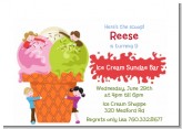 Ice Cream - Birthday Party Petite Invitations