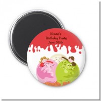 Ice Cream - Personalized Birthday Party Magnet Favors