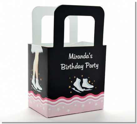 Ice Skating - Personalized Birthday Party Favor Boxes