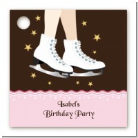 Ice Skating - Personalized Birthday Party Card Stock Favor Tags