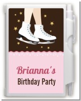 Ice Skating - Birthday Party Personalized Notebook Favor