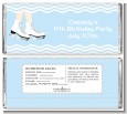 Ice Skating with Snowflakes - Personalized Birthday Party Candy Bar Wrappers thumbnail