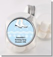 Ice Skating with Snowflakes - Personalized Birthday Party Candy Jar thumbnail