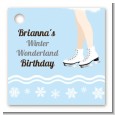 Ice Skating with Snowflakes - Personalized Birthday Party Card Stock Favor Tags thumbnail
