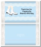 Ice Skating with Snowflakes - Personalized Popcorn Wrapper Birthday Party Favors