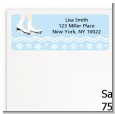 Ice Skating with Snowflakes - Birthday Party Return Address Labels thumbnail