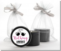 I Regret Nothing - Bridal Shower Black Candle Tin Favors