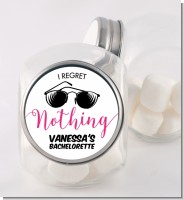 I Regret Nothing - Personalized Bridal Shower Candy Jar