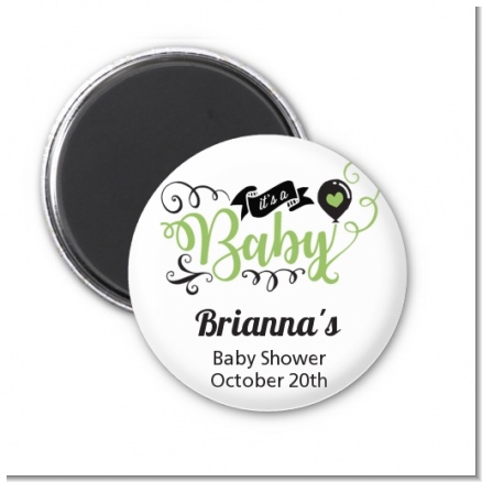 It's A Baby - Personalized Baby Shower Magnet Favors