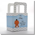 It's A Boy Chevron African American - Personalized Baby Shower Favor Boxes thumbnail