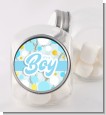 It's A Boy Blue Gold - Personalized Baby Shower Candy Jar thumbnail